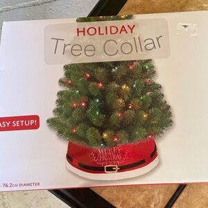 Christmas Tree Red Tree Collar Santa suit and buckle design new